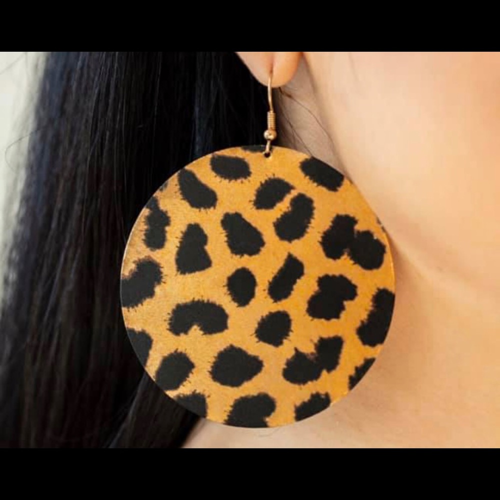 3/ $30 Gold Leopard Earrings